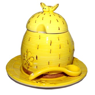 Honigglas aus Keramik